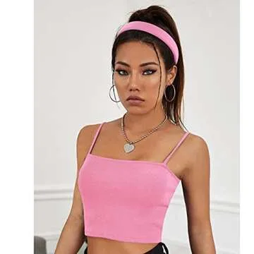 Wecoe 4 Pack Padded Headbands Fashion Headbands for Women Non Slip Soft Thick Comfortable Headbands Kids Cute Light Blue Black Pink White Headband Aesthetic Y2K Hair Accessories for Women Girls(Set 1)