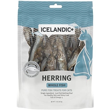 Icelandic Herring Whole Fish Cat Treats: 100% Natural Crunch
