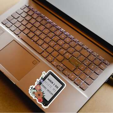 When I Die Delete My Kindle History Sticker for Book Lovers