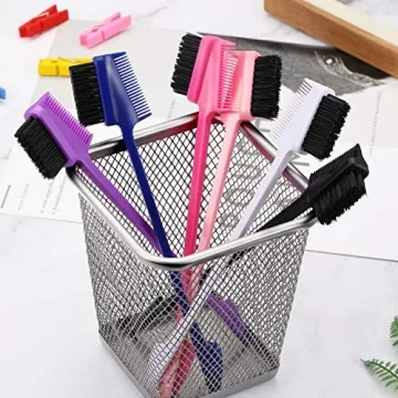 6 Piece 3 in 1 Hair Edge Brush Set with Colors for All