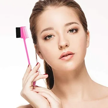 6 Piece 3 in 1 Hair Edge Brush Set with Colors for All