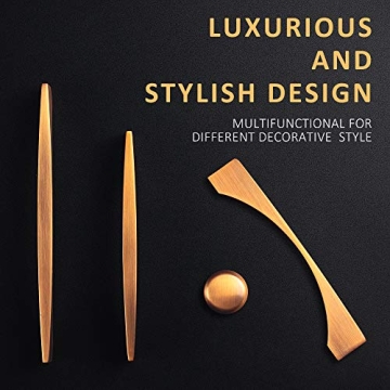 WELLOCKS Vintage Bronze Cabinet Pulls - Durable Drawer Handles 10 Pack