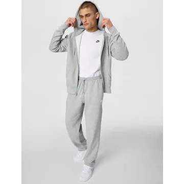 Nike Men's Club Open Hem Brushed Fleece Pants - Comfort & Style