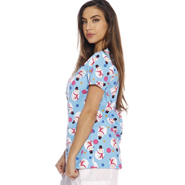 Dreamcrest Women's Holiday Scrubs - Comfortable & Stylish Tops