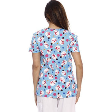 Dreamcrest Women's Holiday Scrubs - Comfortable & Stylish Tops
