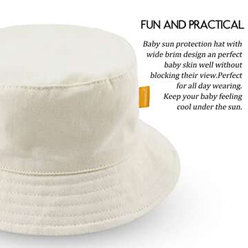 Stylish JANGANNSA Cotton Baby Sun Hat for Kids