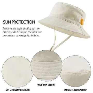 Stylish JANGANNSA Cotton Baby Sun Hat for Kids