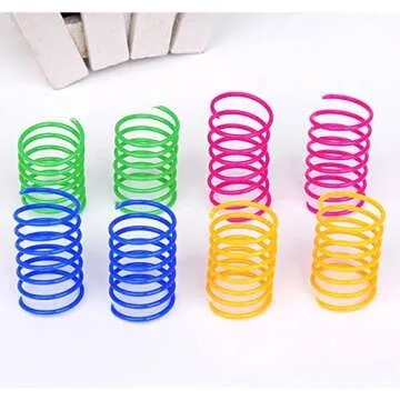 AIMICOCA 120 Pack Cat Springs Toy for Healthy Play