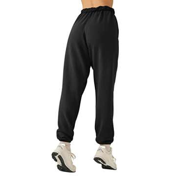 LASLULU Women's Warm Fleece Lined Joggers for Winter