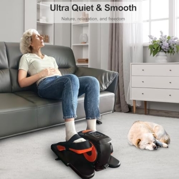 Mysuntown Under Desk Elliptical with 12 Speeds & Remote Control