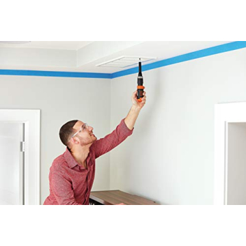 BLACK+DECKER Cordless Screwdriver with LED Light Extension Shaft