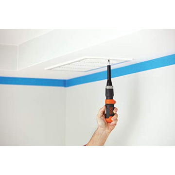 BLACK+DECKER Cordless Screwdriver with LED Light Extension Shaft