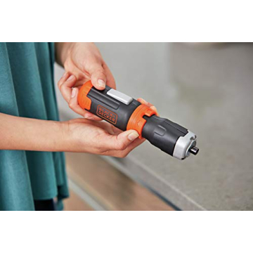 BLACK+DECKER Cordless Screwdriver with LED Light Extension Shaft