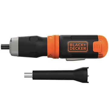 BLACK+DECKER Cordless Screwdriver with LED Light Extension Shaft