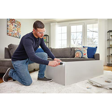 BLACK+DECKER Cordless Screwdriver with LED Light Extension Shaft