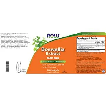 Now Boswellia Serrata Extract 500 mg - Natural Pain Relief