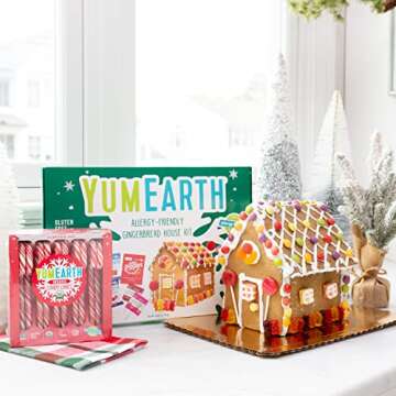 YumEarth Allergy-Friendly Gingerbread House Kit 1 Pack