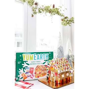 YumEarth Allergy-Friendly Gingerbread House Kit 1 Pack
