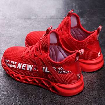 Kids Shoes Running Girls Boys School Spring Casual Sports Sneakers Basketball Red 9Toddler