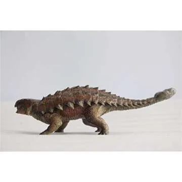 Nanmu 1: 35 Scale Ankylosaurus Mace Figure Ankylosaur Dinosaur Ankylosauridae Model Realistic PVC Animal Collector Toys Decor Gift for Adult (171049(Red))