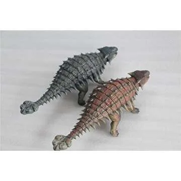 Nanmu 1: 35 Scale Ankylosaurus Mace Figure Ankylosaur Dinosaur Ankylosauridae Model Realistic PVC Animal Collector Toys Decor Gift for Adult (171049(Red))