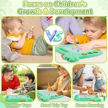 Dinosaur Magnetic Drawing Board for Toddlers 1-3