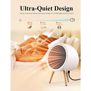 Gaiatop Space Heater: Stylish & Powerful 1000W Indoor Heater