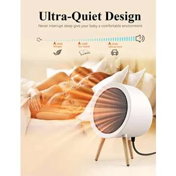 Gaiatop Space Heater: Stylish & Powerful 1000W Indoor Heater