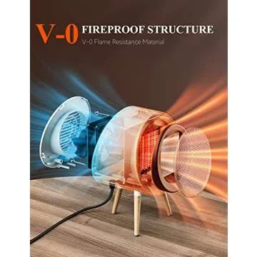 Gaiatop Space Heater: Stylish & Powerful 1000W Indoor Heater