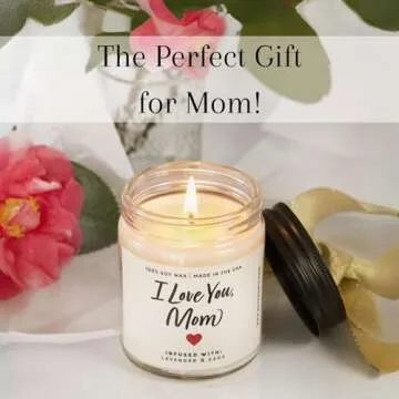 Great Happy Mother's Day Gifts Candle - Soy Wax, 50 Hour Burn