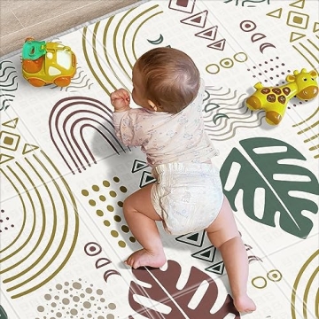 Babebay Reversible Foam Play Mat Safe Foldable Waterproof
