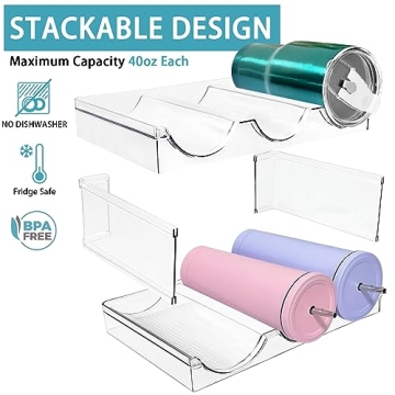 Homecor Stackable Organizer for Large Water Bottles