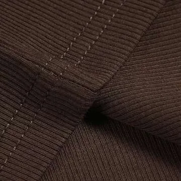 Artfish Women's Ribbed Crop Tank Top - Trendy Mocha Brown