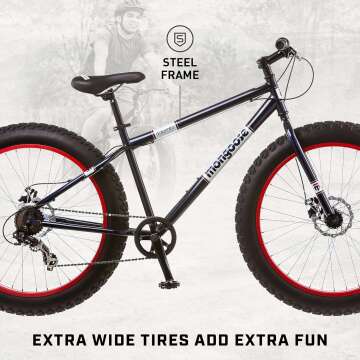 Mongoose Dolomite Mountain Bike with 26" Fat Tires
