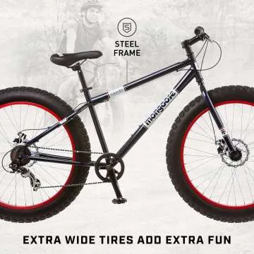 Mongoose Dolomite Mountain Bike with 26" Fat Tires