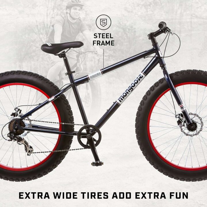 Mongoose Dolomite Mountain Bike with 26" Fat Tires