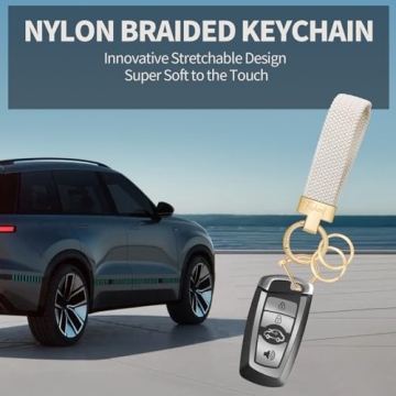 Fishent Stretchy Car Keychain - Fashionable and Functional Nylon Design