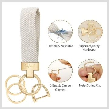 Fishent Car Keychain - Stylish & Durable Key Fob Holder