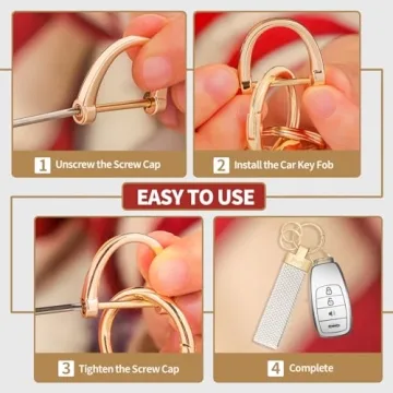 Fishent Car Keychain - Stylish & Durable Key Fob Holder