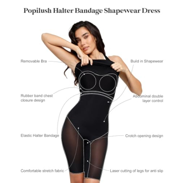 Versatile Popilush Shapewear Dress for Summer Style