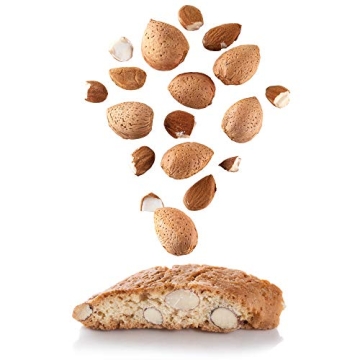 Gusta Authentic Almond Biscotti Cookies - All Natural Italian Treats