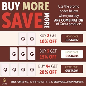 Gusta Authentic Almond Biscotti Cookies - All Natural Italian Treats