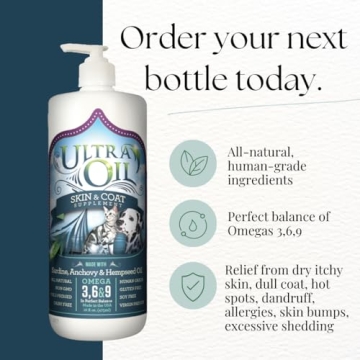 Ultra Oil Skin and Coat Supplement for Dogs & Cats