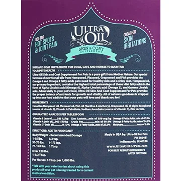 Ultra Oil Skin and Coat Supplement for Dogs & Cats