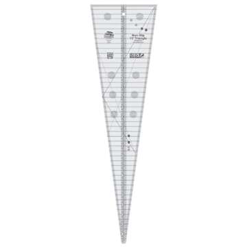 Creative Grids 15 Degree Triangle Quilt Ruler for Versatile Quilting