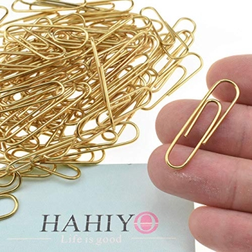 Premium Gold Vinyl-Coated Paperclips - Organize Home, Office & School