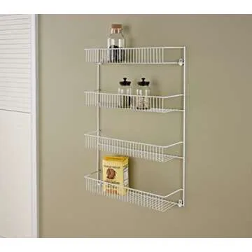 ClosetMaid 8033 4-Tier Wall Rack, 18-Inch Wide, White