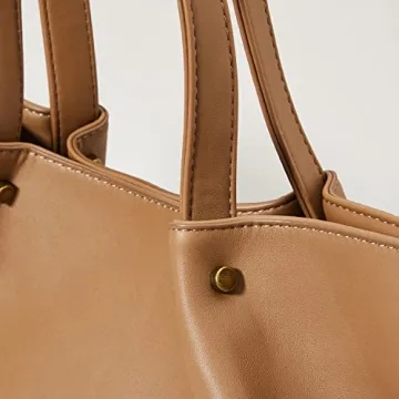 The Drop Women's Hillary Tote Bag in Mushroom Perfect for All Occasions