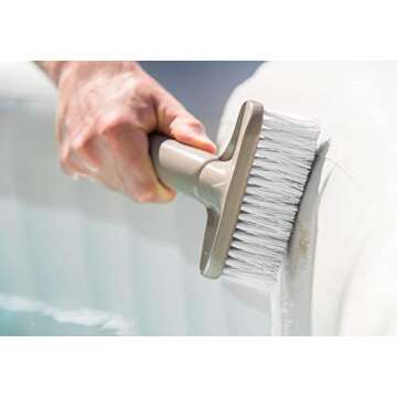 Intex PureSpa Hot Tub and Spa Maintenance Accessory Kit with Curved Brush, Mesh Net Skimmer, and Scr...