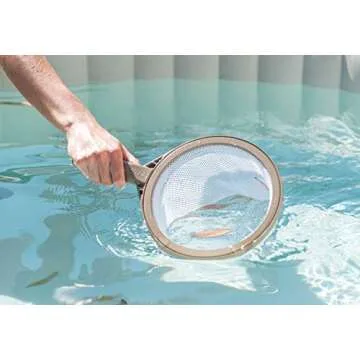 Intex PureSpa Hot Tub and Spa Maintenance Accessory Kit with Curved Brush, Mesh Net Skimmer, and Scrubber for Inflatable PureSpa Home Hot Tubs